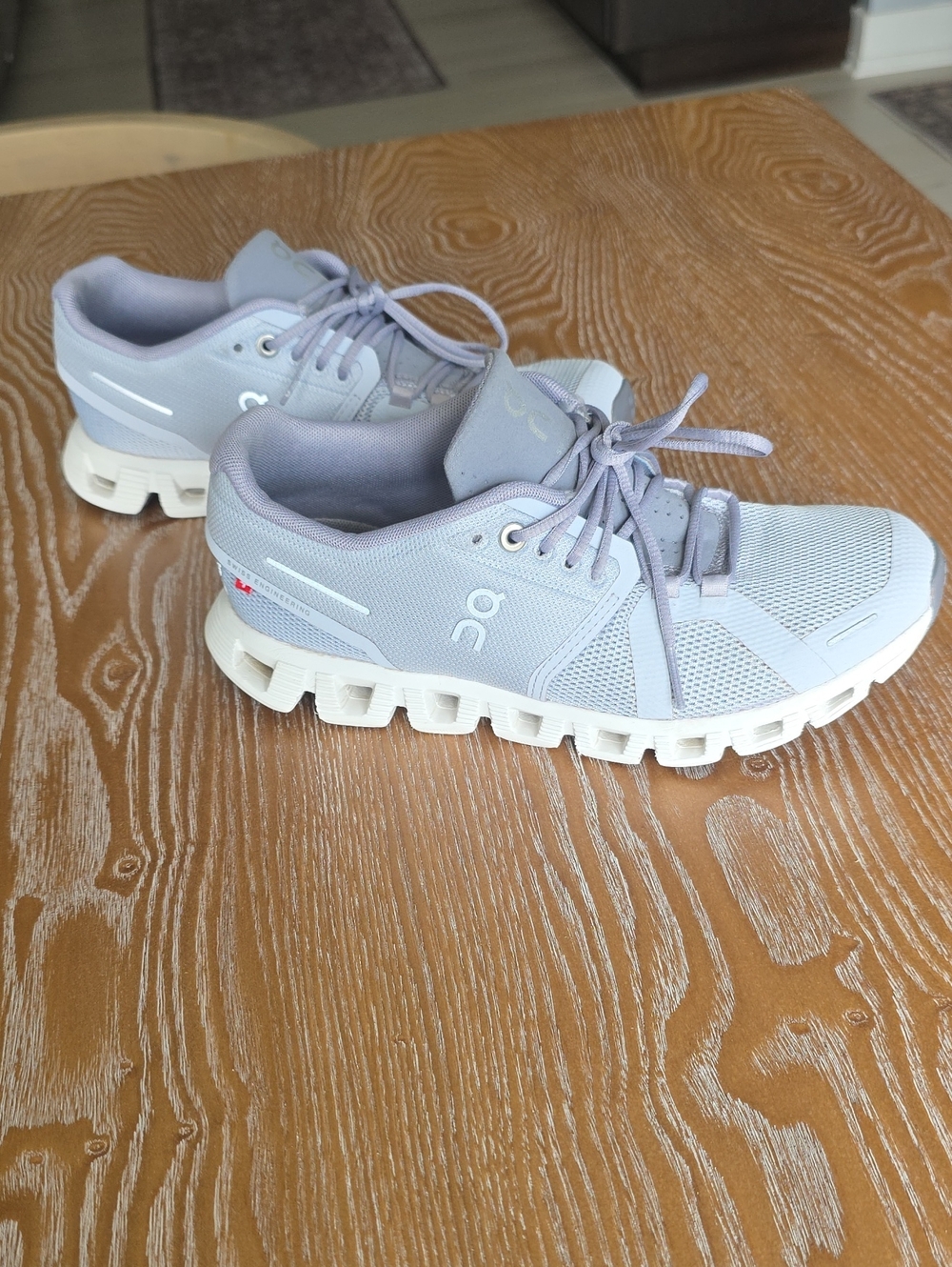 On Running Women's Sneakers in Light Gray and White